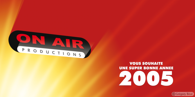 Carte de voeux 2005 ''Les Indestructibles'' pour On Air Productions